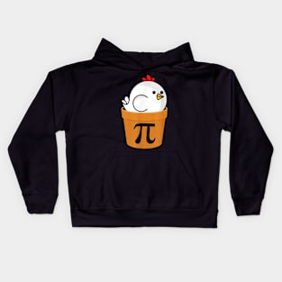 Funny Chicken pi day Kids Hoodie